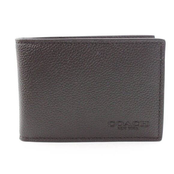 NIB Coach 3-in-1 Boxed Gift Set in Black with Leather Wallet, Insert & a Key Fob - Picture 2 of 10